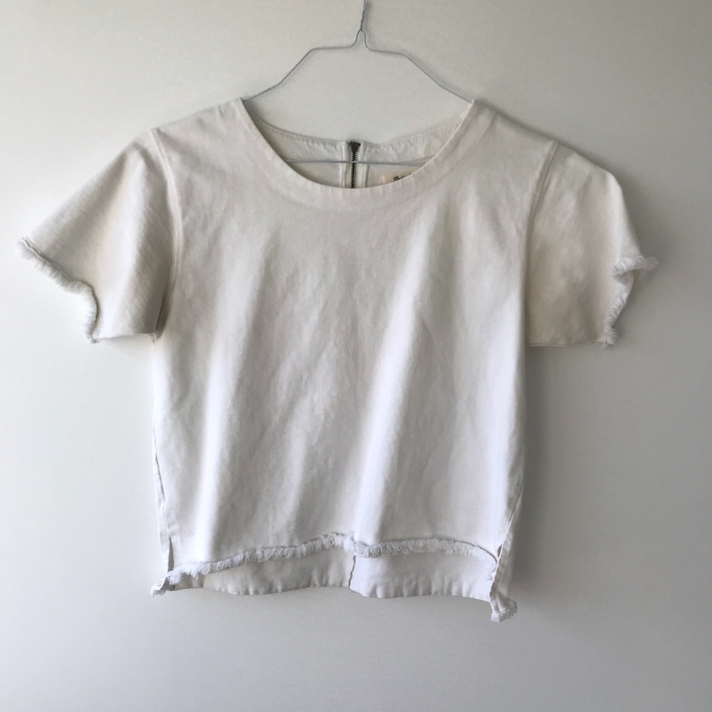 White Madewell Thick Denim-Like Tee